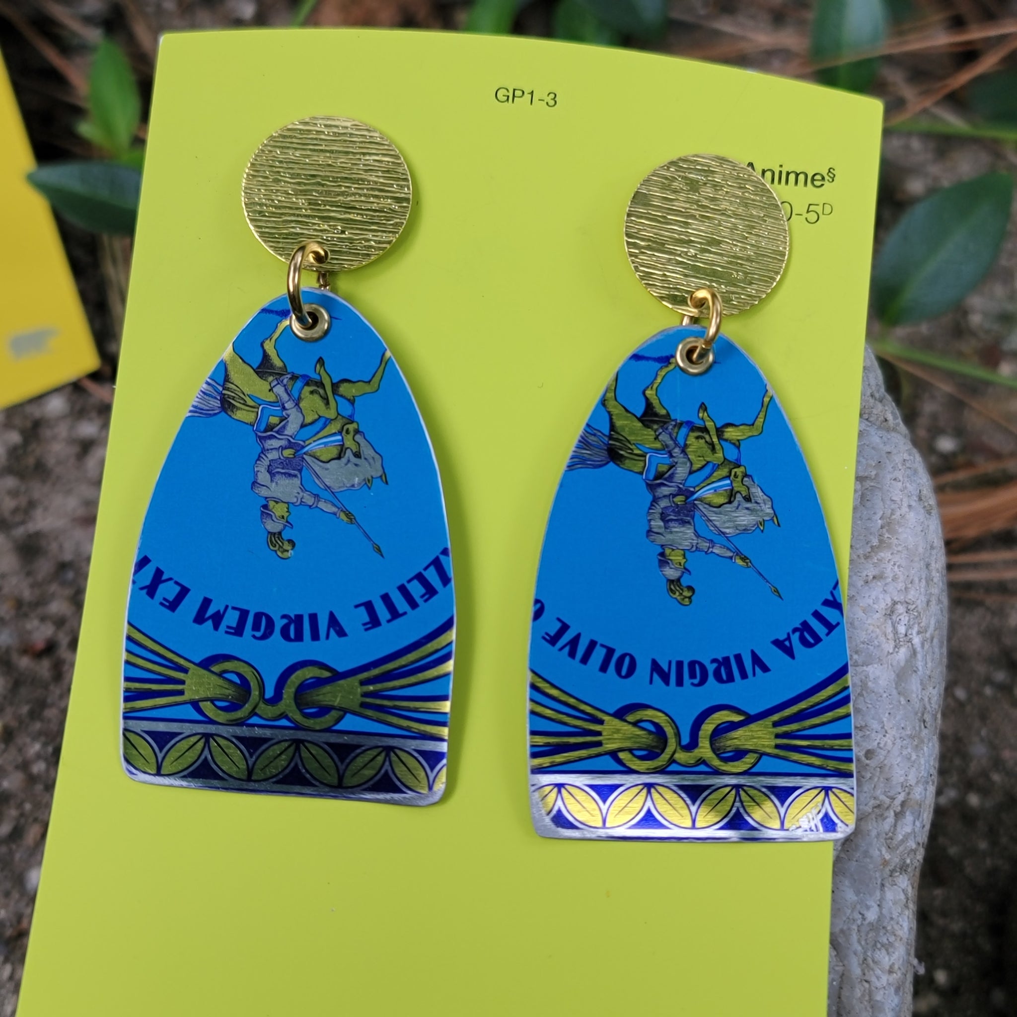 Olive Oil Canister Collection - Repurposed Tin Earrings