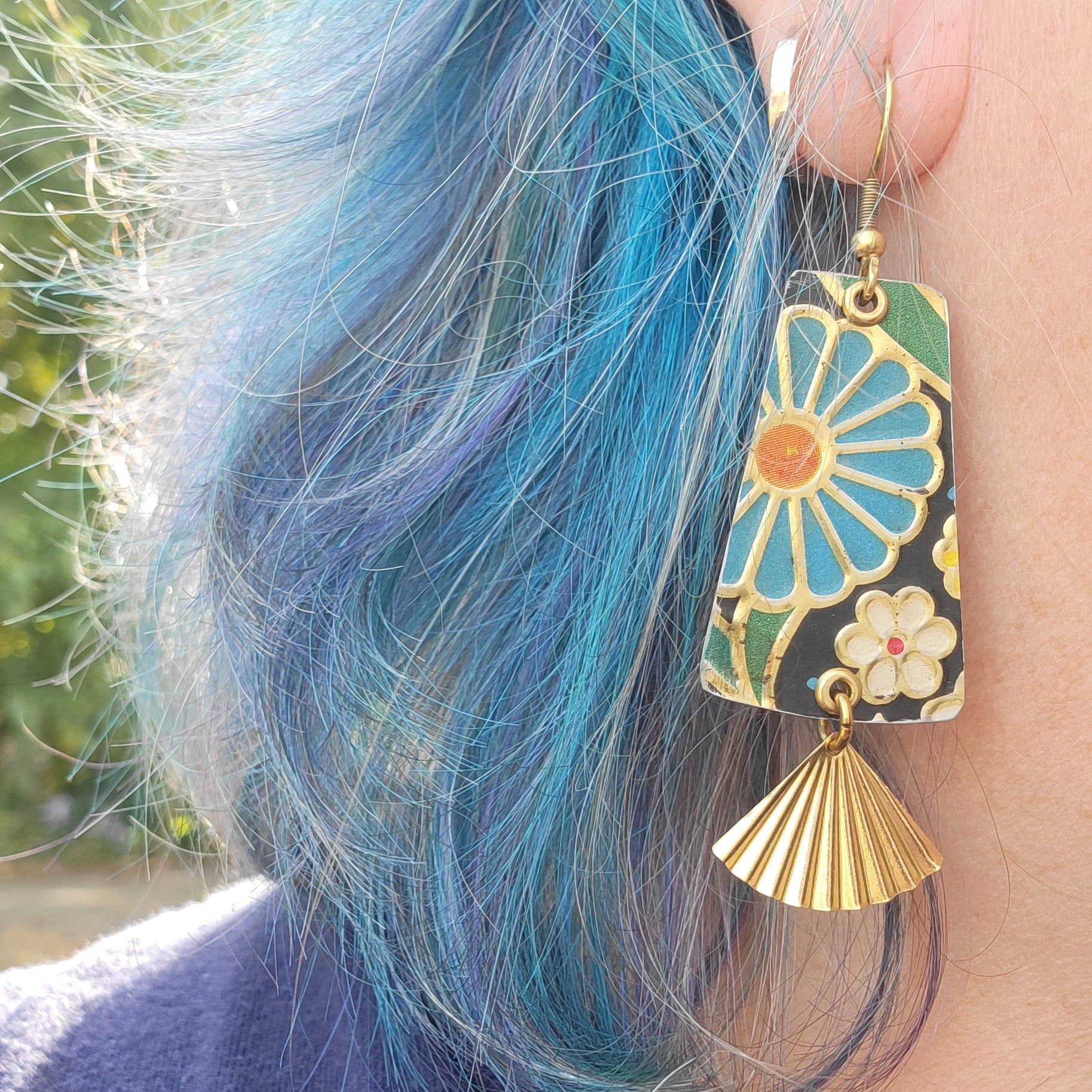 Dark Floral Collection - Repurposed Tin Jewelry