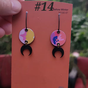 Summery Flowers Collection - Repurposed Tin Earrings
