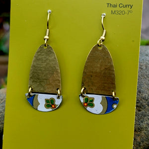 Mid Century Tea Tin Collection - Repurposed Vintage Tin Earrings