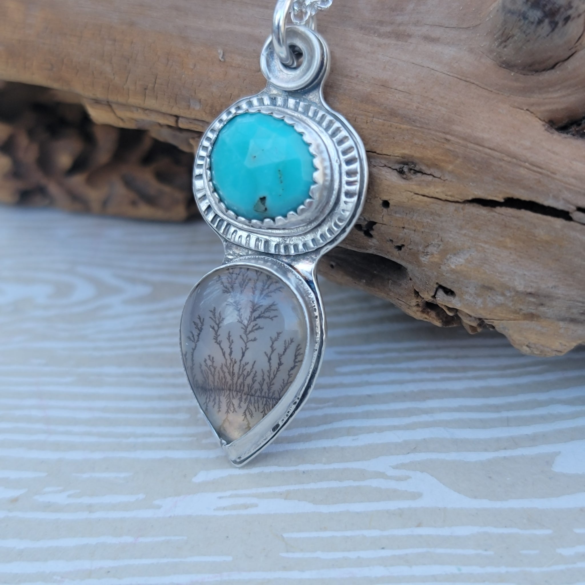 Part 2: Dendritic Agate Pendant Collection in Sterling Silver