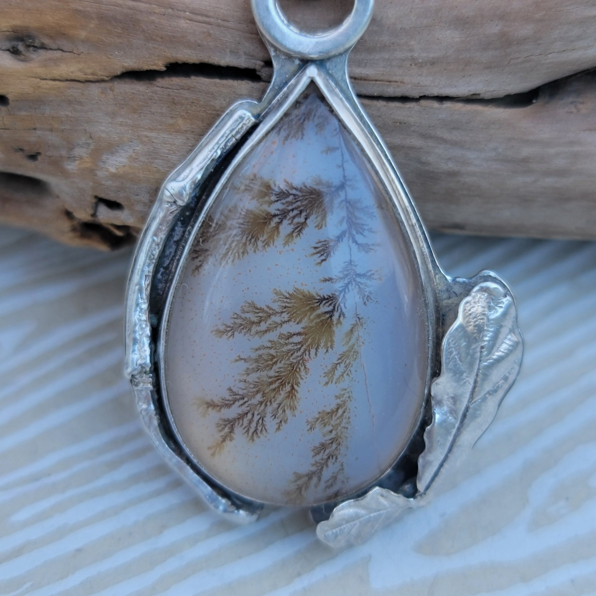 Part 2: Dendritic Agate Pendant Collection in Sterling Silver