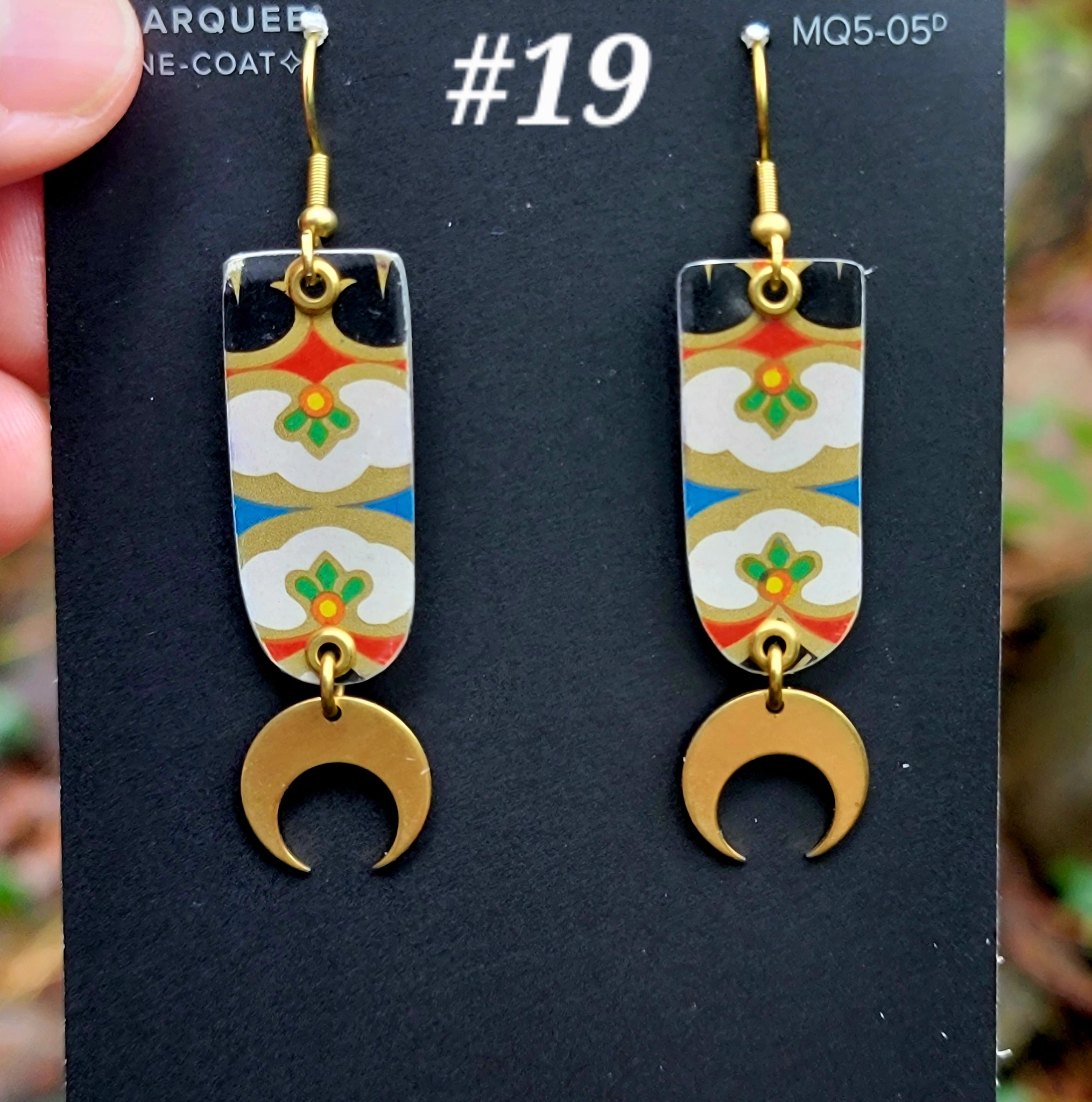 Mid Century Tea Tin Collection - Repurposed Vintage Tin Earrings