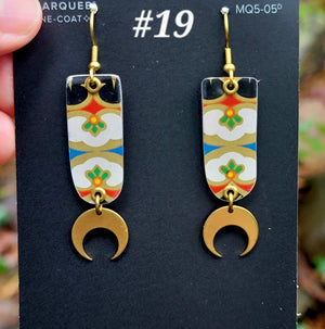 Mid Century Tea Tin Collection - Repurposed Vintage Tin Earrings