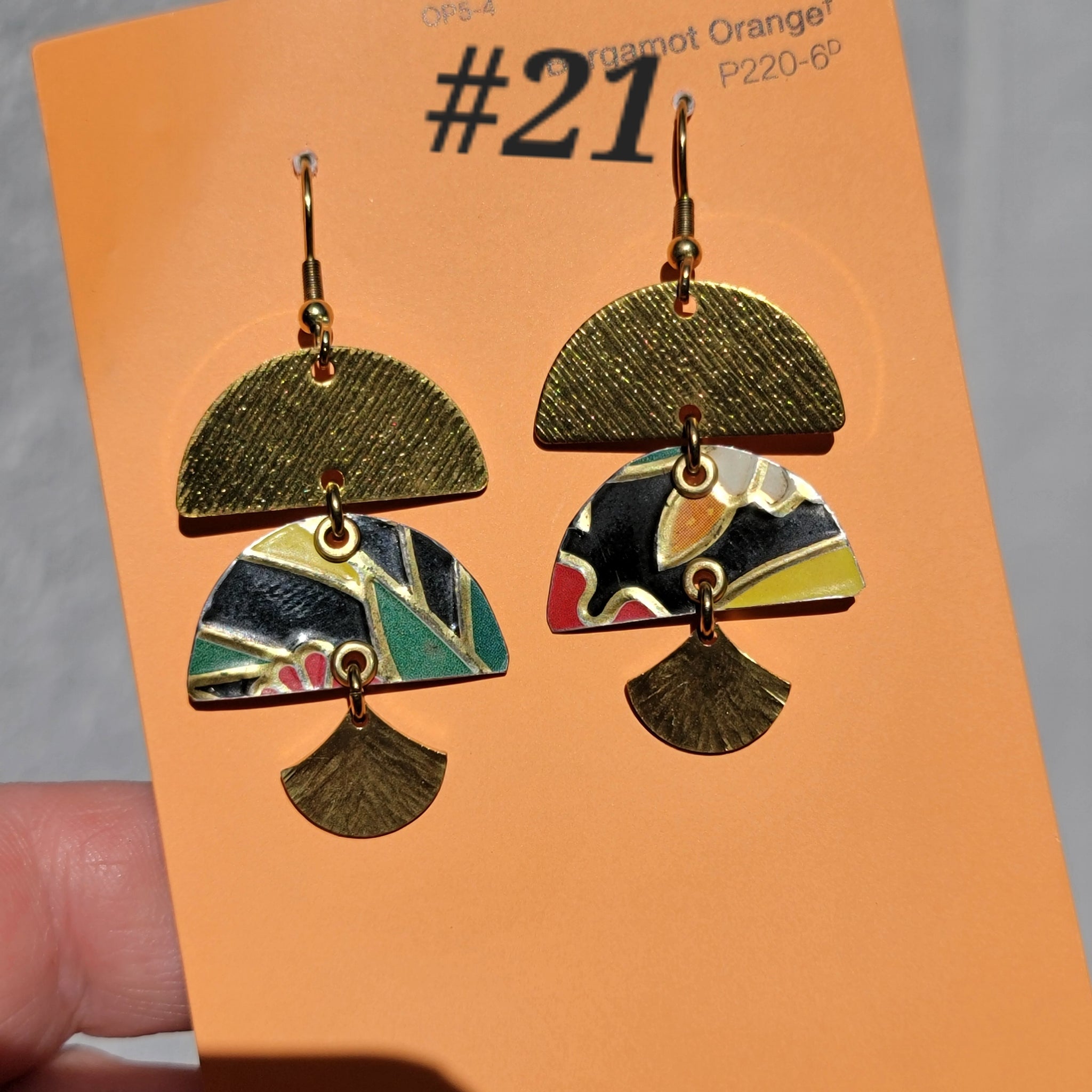 Dark Floral Collection - Repurposed Tin Jewelry
