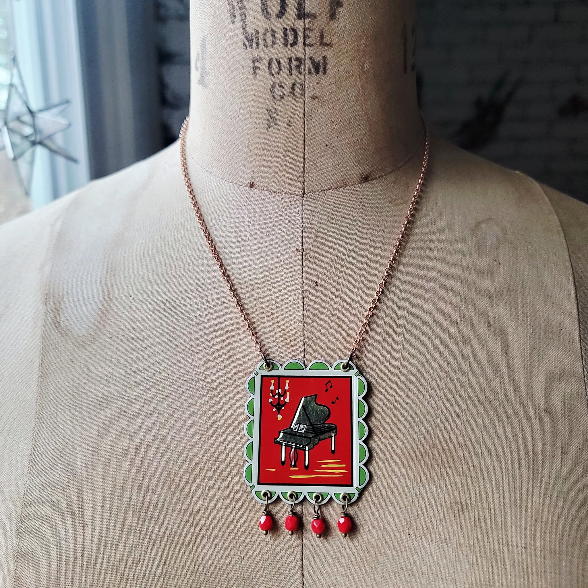 Holiday 2025 Collection - Repurposed Vintage Tin Earrings & Necklaces