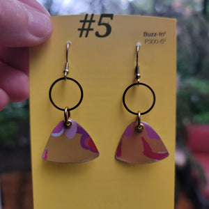 Summery Flowers Collection - Repurposed Tin Earrings