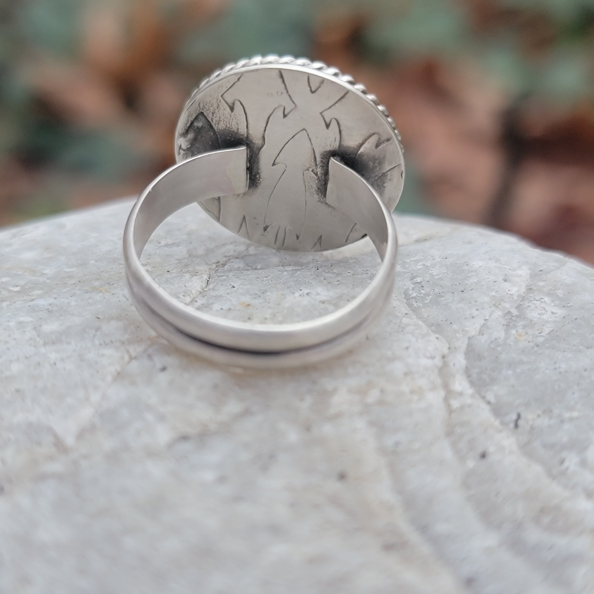 Dendritic Agate Gemstone Ring Collection in Sterling Silver