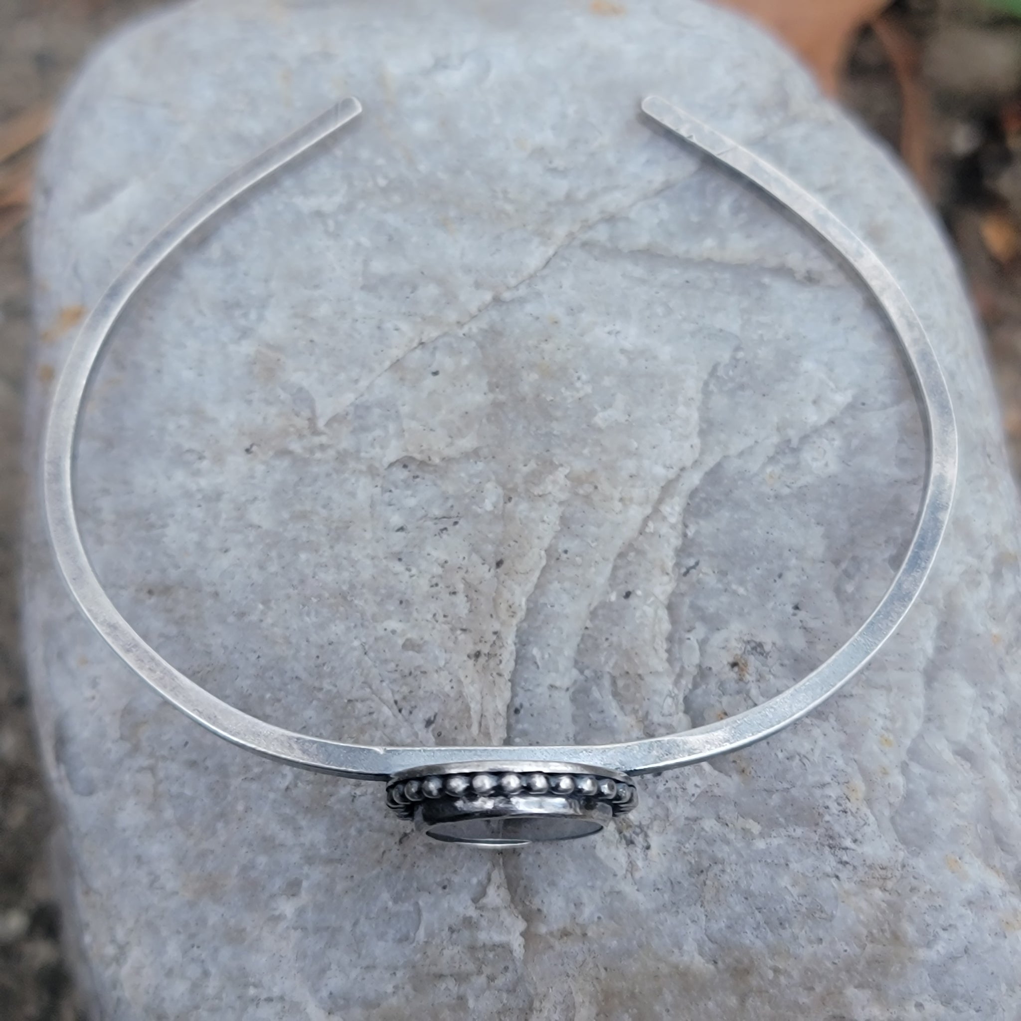 Gemstone Cuff Bracelet Collection in Sterling Silver