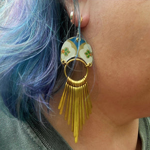 Mid Century Tea Tin Collection - Repurposed Vintage Tin Earrings