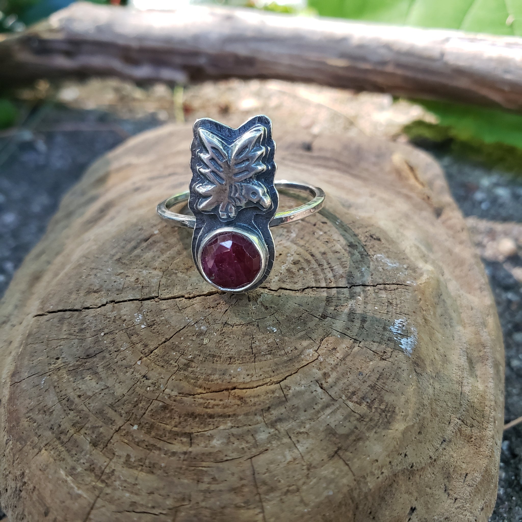 Sterling Silver Token Gemstone Rings - Rubies & Sapphire