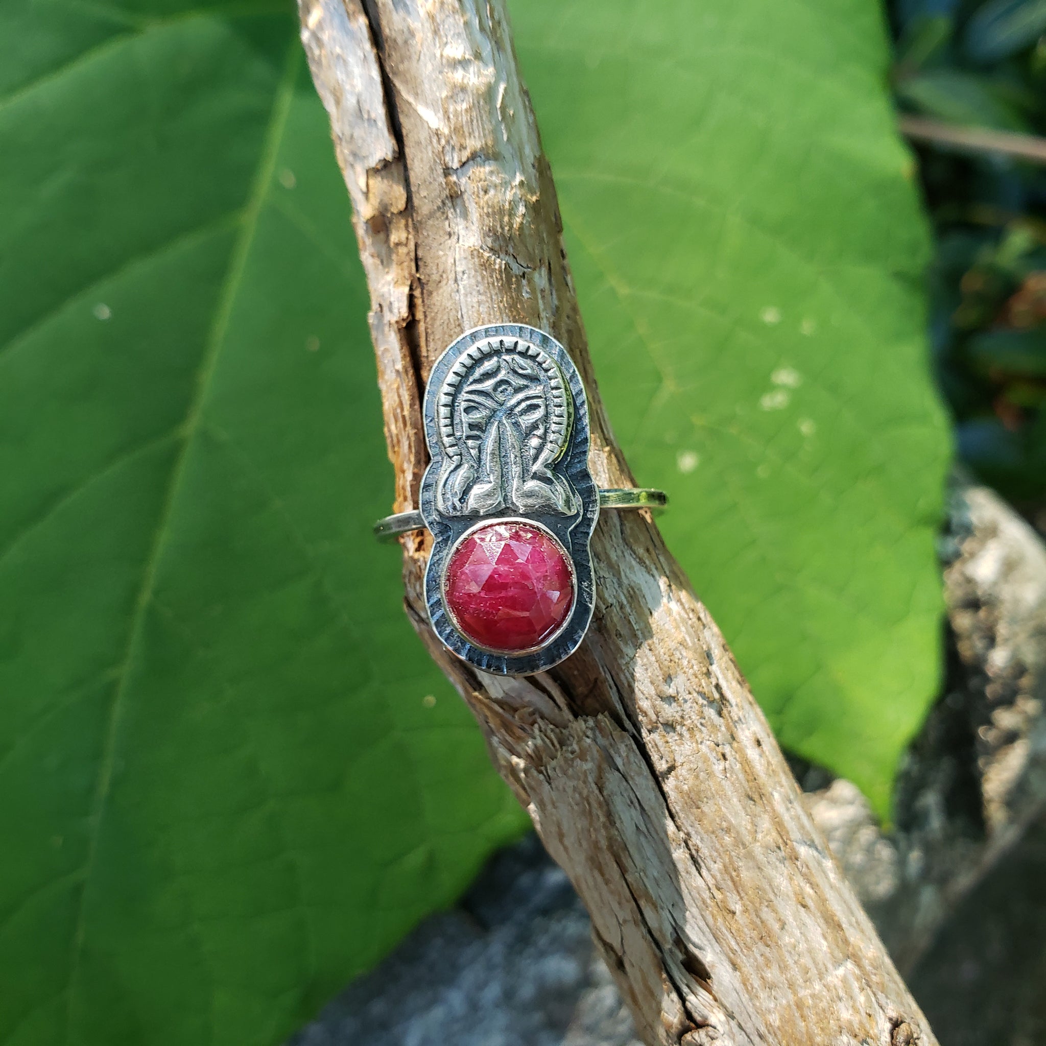 Sterling Silver Token Gemstone Rings - Rubies & Sapphire