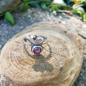 Sterling Silver Token Gemstone Rings - Rubies & Sapphire