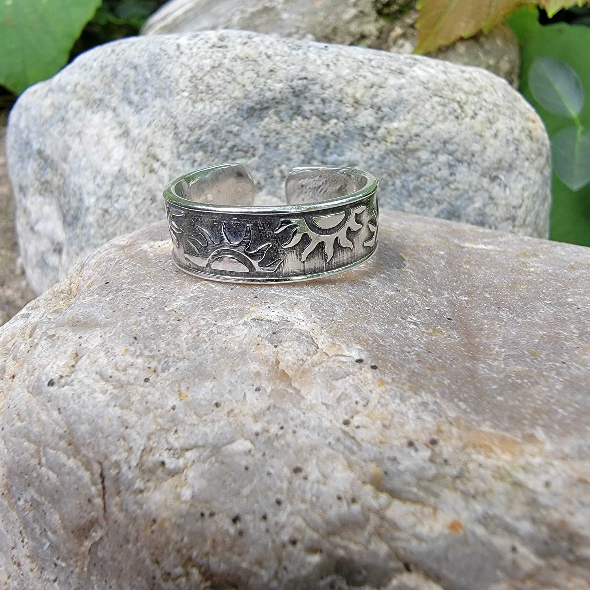 Sunrise Adjustable Ring in Sterling Silver