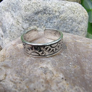 Sunrise Adjustable Ring in Sterling Silver