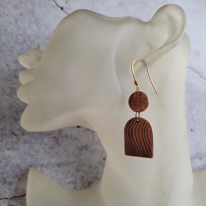 Mix n' Match Copper Arch Earrings