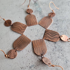 Mix n' Match Copper Arch Earrings