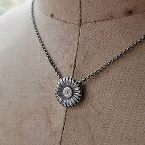Sunflower of Peace Ukraine Fundraiser Fine Silver Pendant