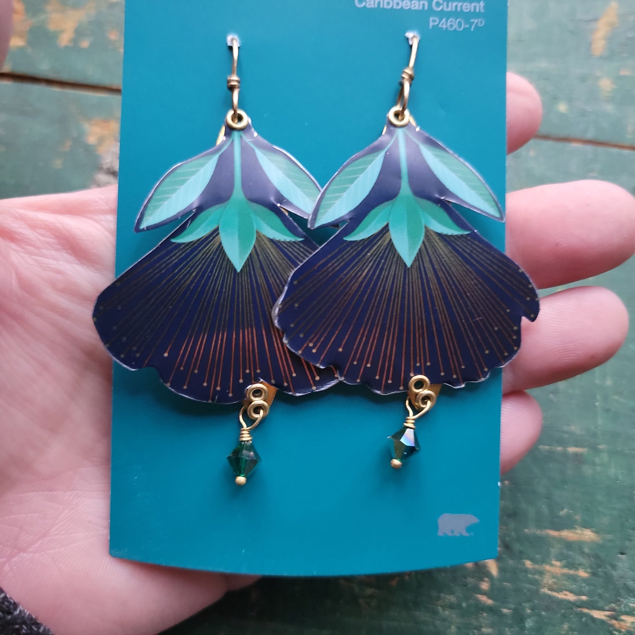 Birds of Paradise Collection - Repurposed Tin Earrings