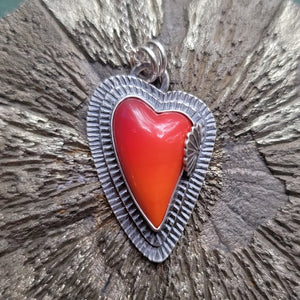 Rosarita Heart Pendant in Sterling Silver