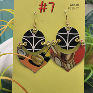 The Tiki Beach Collection - Repurposed Tin Earrings